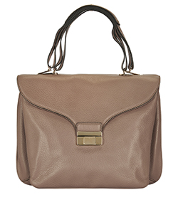 Triple Handle Bag, Leather, Taupe, bwb00167, DB/Tags, 3*